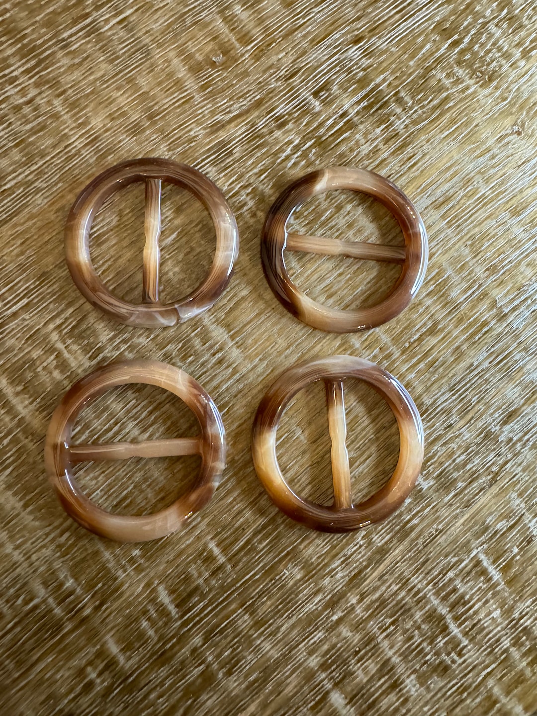 Buckle Effect 5.5cm Buckles, Mock Horn Buckles, Horn Effect Buckles, Round Slider ...