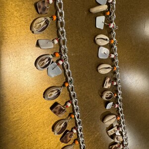 Silver Metal Shell Pendant Chain, Furnishings and Crafts