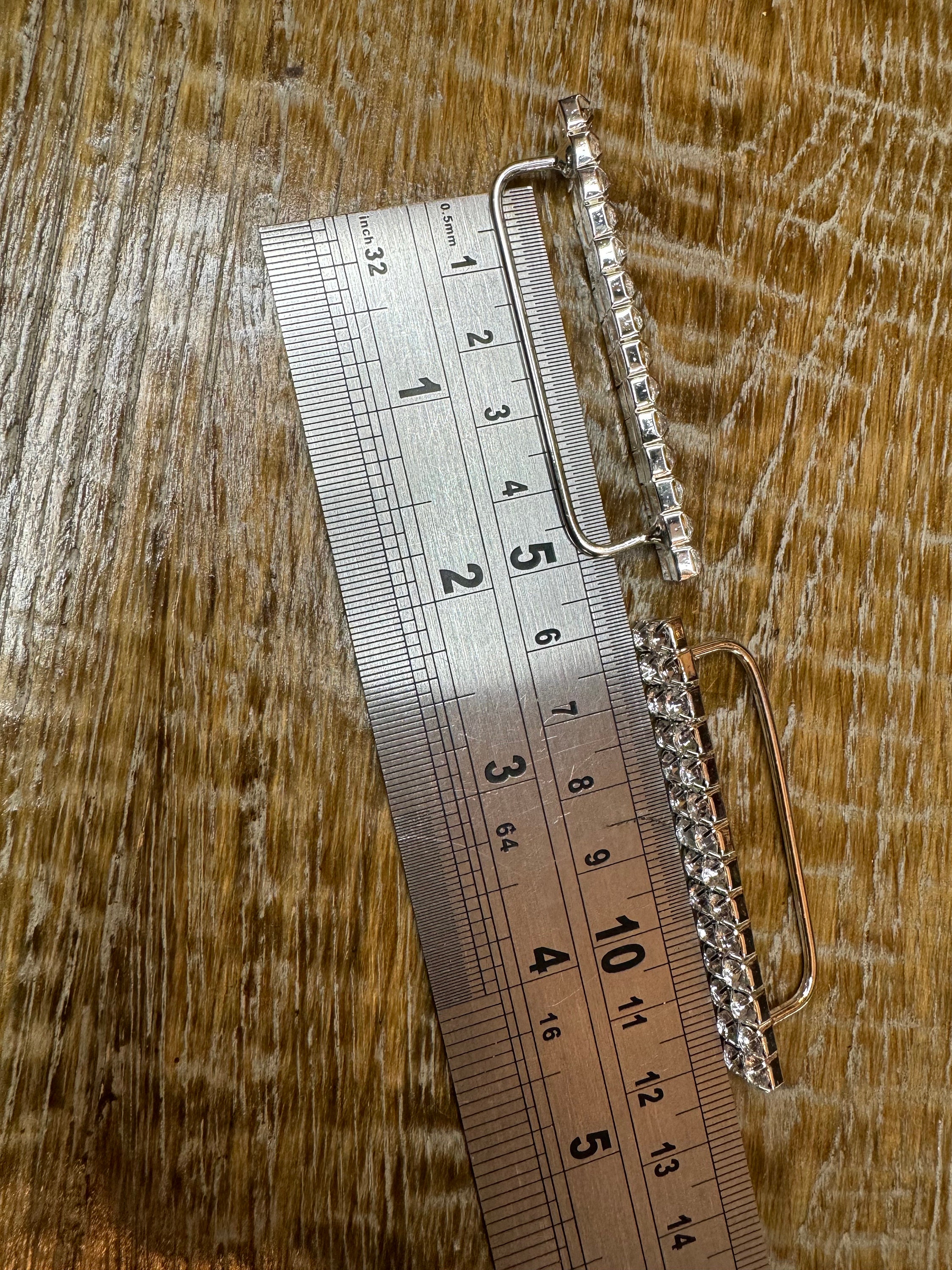 Boucle De Ceinture Rotative Rétro Argentée Avec Strass - Style Hip Hop - NEUVE Sans étiquettes
