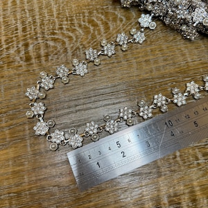 Diamante Chain, Diamanté, High Quality, Rhinestones Trimming, Silver Rhinestones, Diamanté Crystal, Jewel Trimming