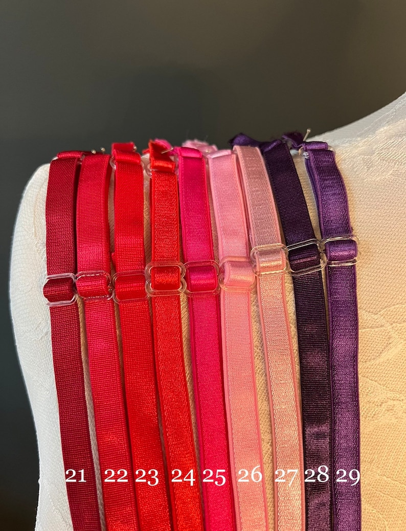 Adjustable Sewing Bra Straps, Lingerie, Swimwear Straps, 46 Colors - Etsy