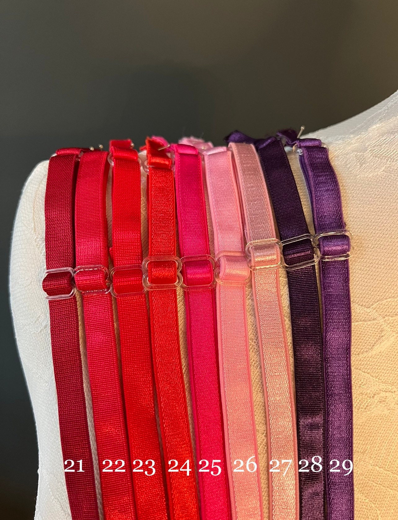 Bra Straps Sewing Bra Straps 46 Colours Adjustable Bra Etsy