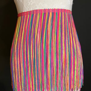 10" Flecos Multicolor, Flecos Arco Iris, Danza, Disfraces, Moda, Fiesta, Vestido Flecos, 25cm, 10 pulgadas