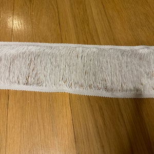Fleco de 4" de ancho, fleco elegante, color marfil, fleco de calidad, fleco de calidad densa, Reino Unido hecho de muy alta calidad, mobiliario, fleco de escalera