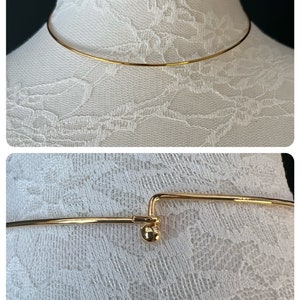 5” Neck wire choker - Silver & Gold, Neckwire Choker wire, Necklace, High Quality, 13cm, FAN Collection