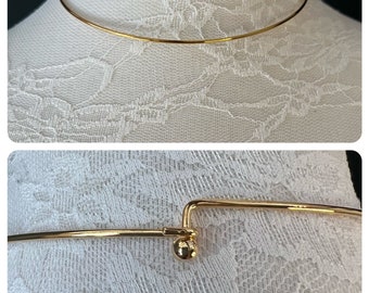 Neck wire choker - Silver & Gold, 3 sizes, Elegant, Festvial, Gift, Dress Accessory