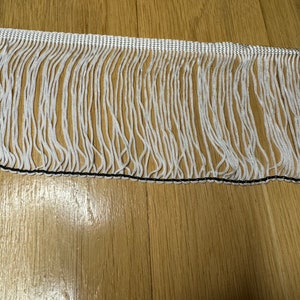 Frangia larga 4", frangia elegante, Avorio, frangia di qualità, Frangia di qualità densa, Altissima qualità prodotta nel Regno Unito, Arredamento, Rifinitura di frange ad anello