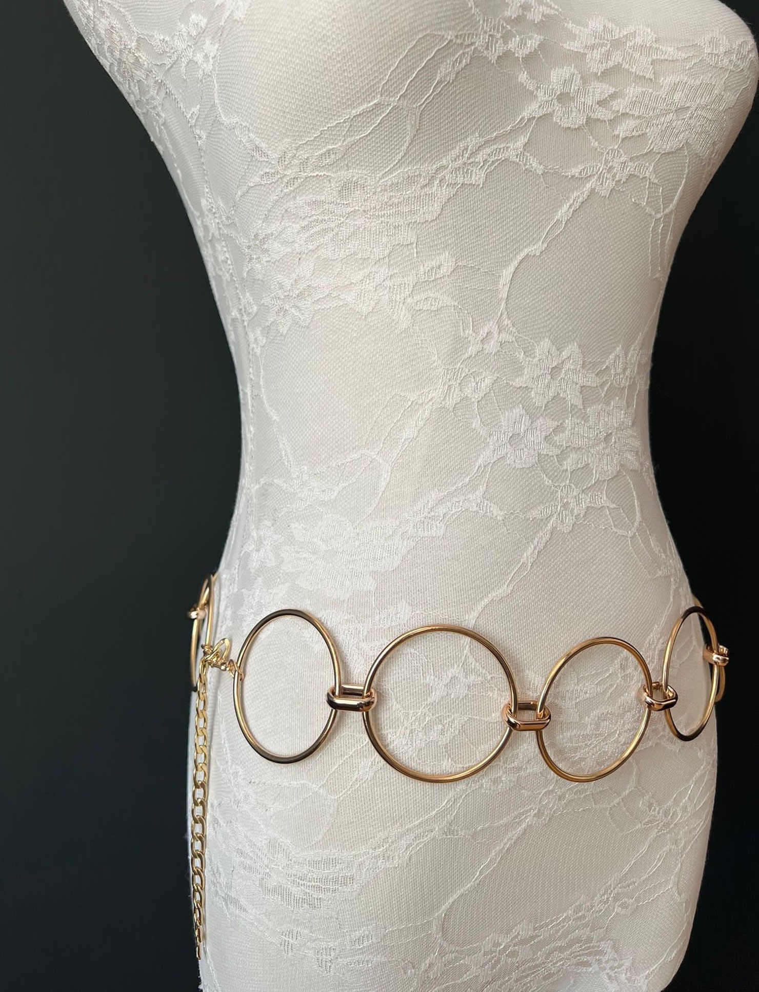 Gold Plaited Ladies Waist Chain Charm Fashion Belt 87 