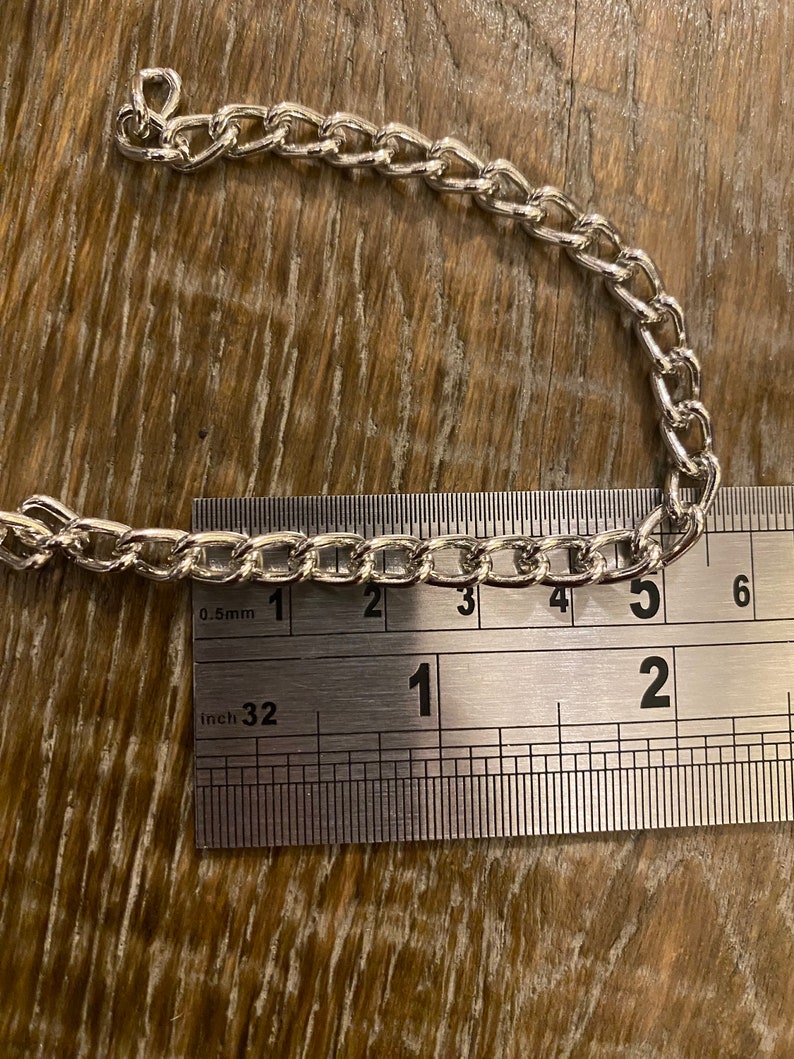 1 metro, catena in metallo, catena leggera, catena in alluminio, oro, argento, catena resistente immagine 6
