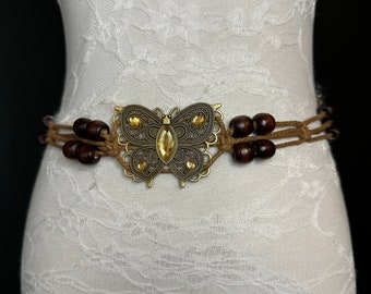 X-long Belt, Jewel Boho Rhinestone Belt, Cord Belt, Vintage X-long Belt, Jewel Boho Rhinestone Belt, Cord Belt, Vintage