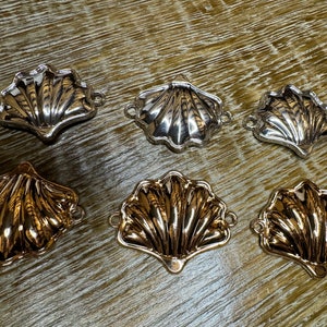 Shell Buckles, Metal Buckles, Swimwear Buckle, Silver, Gold Colour, Swimwear, Clothing, Crafts, Decor, tops, 4.4cm
