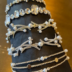 Headband,Gemstone Headband, Jewelled Headband, Rhinestone Headband, Bridal, Weddings, Embellished Headband, Luxury Headband, Gift,FAN Design