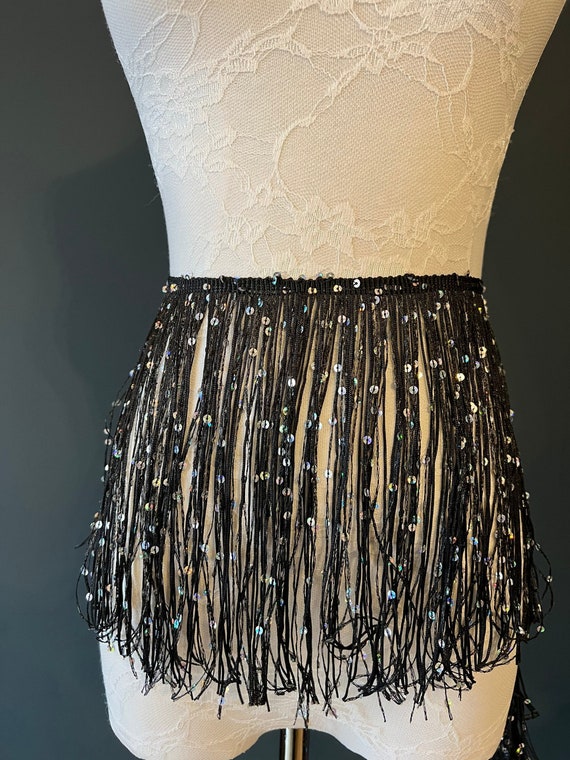 Fringe, Fringe With Sequins, Sequinned, Sequin Fringe, Dance, Costumes,  Fashion, Party, Dress Fringe, 20cm, 8 Inch, 12 Colours, Black - Etsy Canada