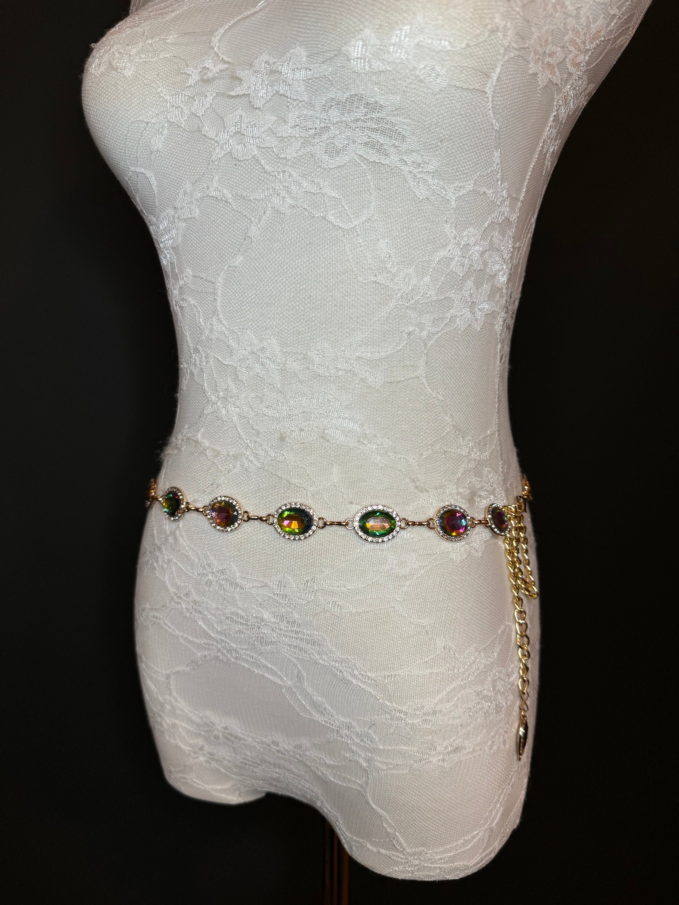 Vintage Cabochon Belt - Etsy Canada display picture 1