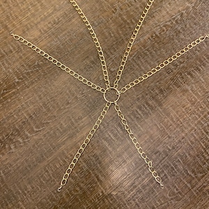 Body Chain, Gold Ring Body Chain, Festival, Dance, Costume, Accessory
