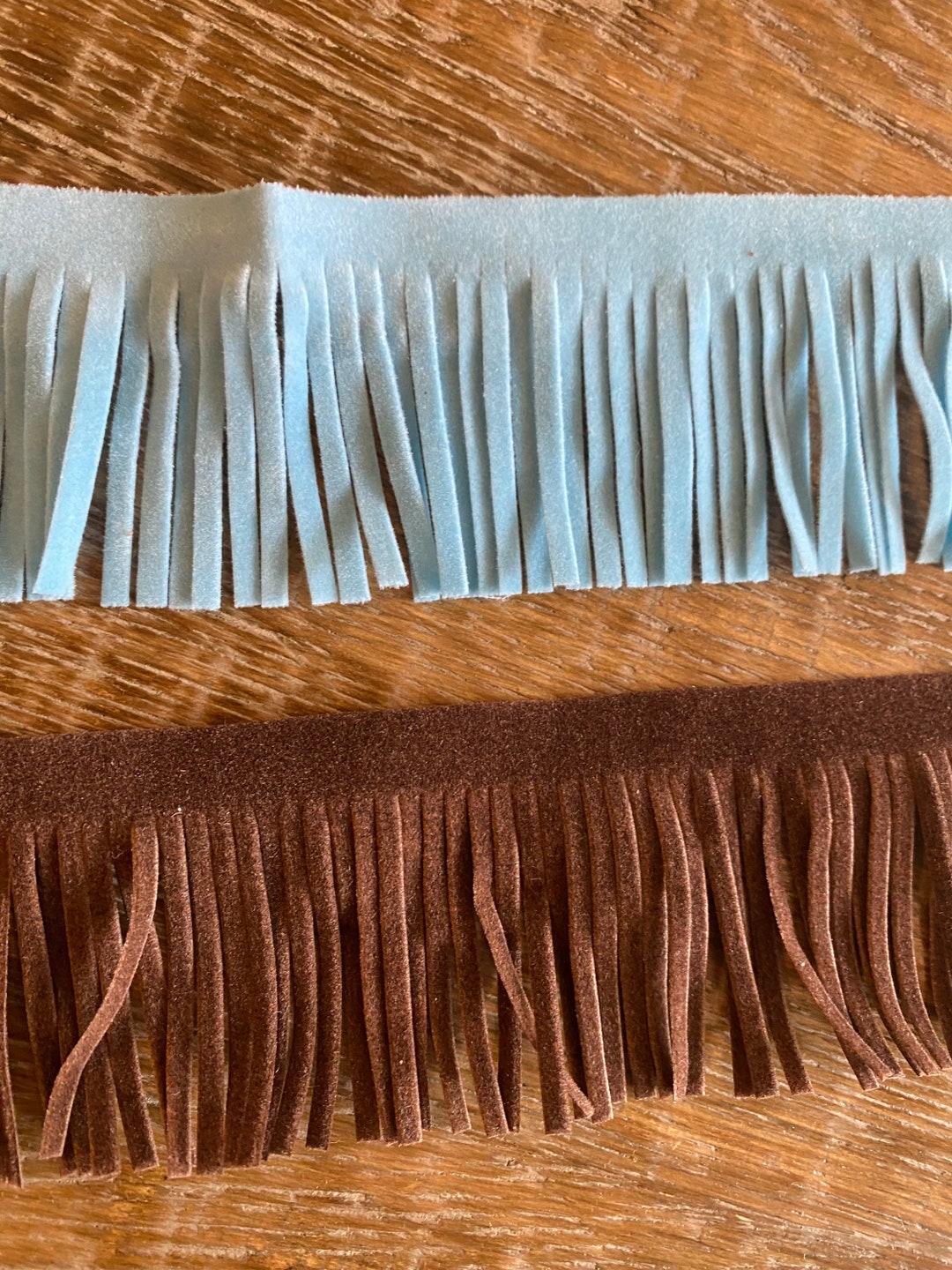 Faux Suede Fringe, 2 Long, 5cm Wide Fringe, Blue, Brown, Clothing, Tops, Shorts, Crafts - Etsy UK