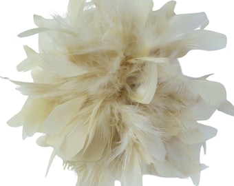 Large Faux Feather Corsage, 26 colours, 10” Wide, 25cm, Pin on Corsage, Bridal, Clothing, Dress, Hat, Accessory, FAN Design