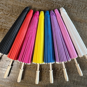 Ombrello di carta, decorativo, festa, ombrello da damigella d'onore, regalo, ombrello da sole, matrimoni, damigella d'onore, arredamento per la casa, eventi, esposizione, 24" di larghezza