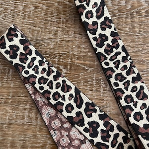 1.6” Wide Animal Print Elastic, Stretchy, Woven Elastic, Animal Print Design, Clothing, Belts, Bags