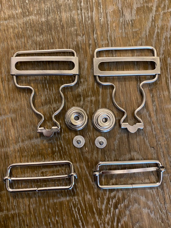 Overall Replacement Buckle Suspender Hooks Slider Diy Clips Button