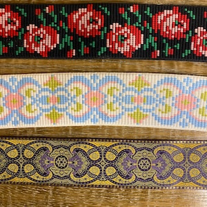 Cinta tejida, cintas estampadas, patrones únicos, cinta tejida inusual, 5,5 cm, 6 cm de ancho, cinta de alta calidad