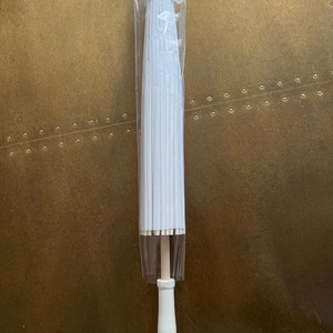 Elfenbensfärgat paraply, dekorativt, fest, brudtärneparaply, present, solparasoll, bröllop, brudtärna, heminredning, evenemang, display, 86 cm, 61 cm brett bild 10