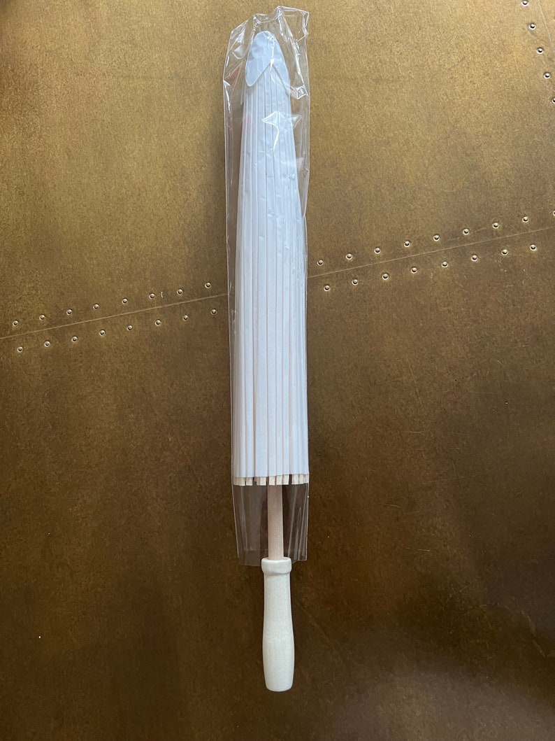 Elfenbensfärgat paraply, dekorativt, fest, brudtärneparaply, present, solparasoll, bröllop, brudtärna, heminredning, evenemang, display, 86 cm, 61 cm brett bild 10
