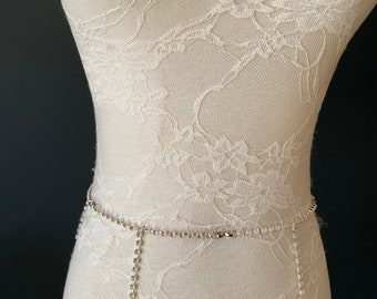 Ceinture strass, boucle diamanté argentée, Mariée, Bal, maillots de bain, ceinture à franges