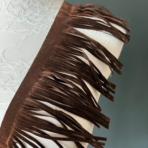 Prairie Princess Faux Suede Fringe Detail Set (Taupe)