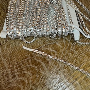 Diamantes de imitación, diamantes de imitación en cordón, fácil de coser, diamantes de imitación de una sola fila de alta calidad, para pegar, diamantes de imitación para coser, cristales de diamantes de imitación