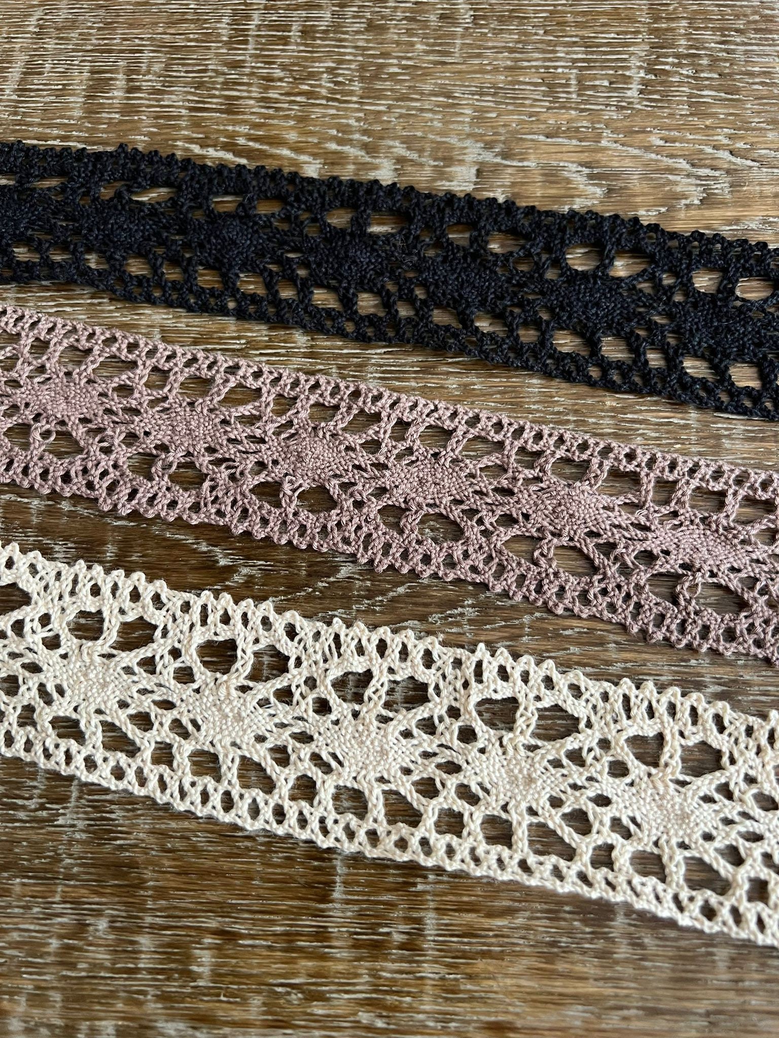 Cotton Lace, Ribbon Slot Lace, Ribbon Slot Cotton Lace, Cream Black Lace,  Fashion Lace 