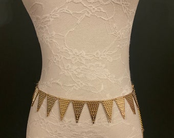 Gold metal infinity symbol chain link dainty lightweight skinny belly chain belt Gold Metal Infinity Symbol Chain Link Dainty Lightweight  main image 2