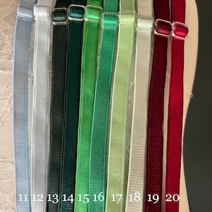 Adjustable Sewing Bra Straps, Lingerie, Swimwear Straps, 46 Colors image 3