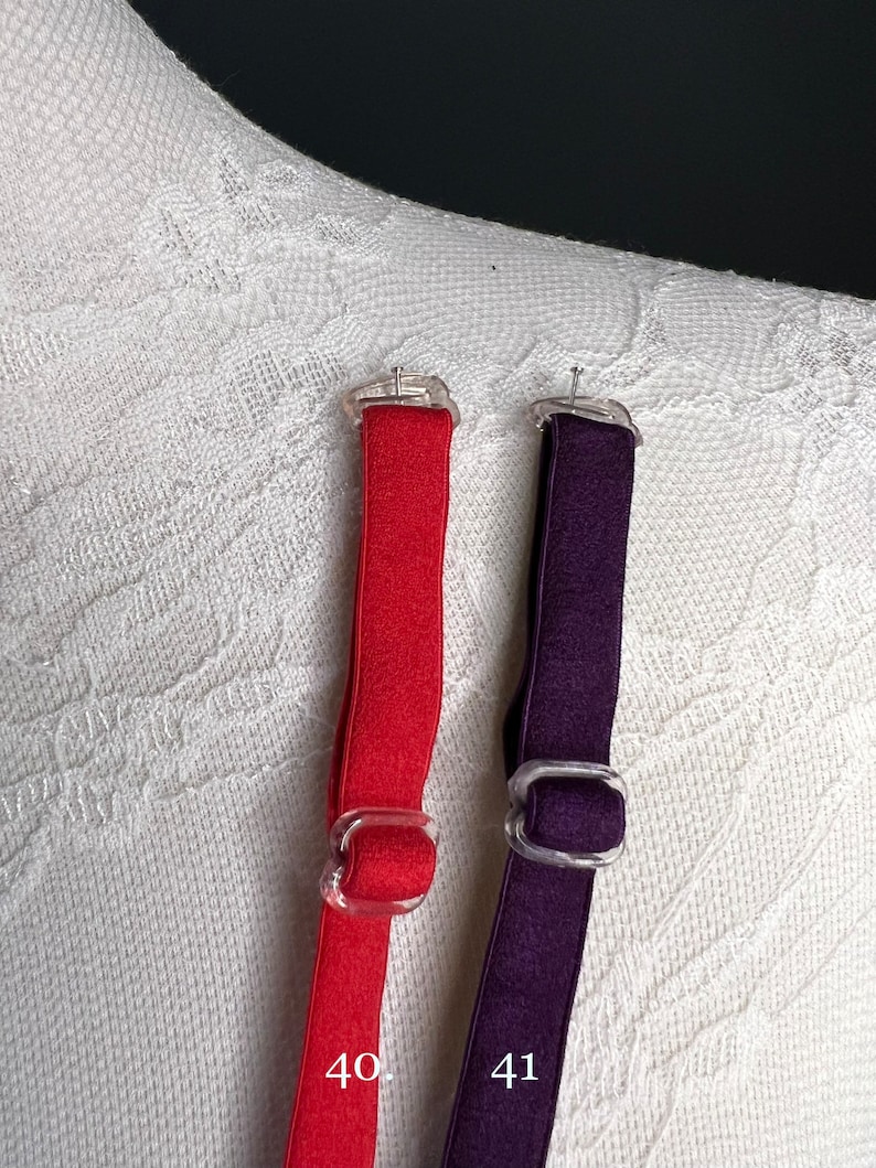 Adjustable Sewing Bra Straps, Lingerie, Swimwear Straps, 46 Colors image 6