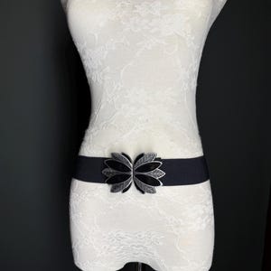 Belt, Buckle Belt, Elasticated Belt, Black Quality Belt, Buckle