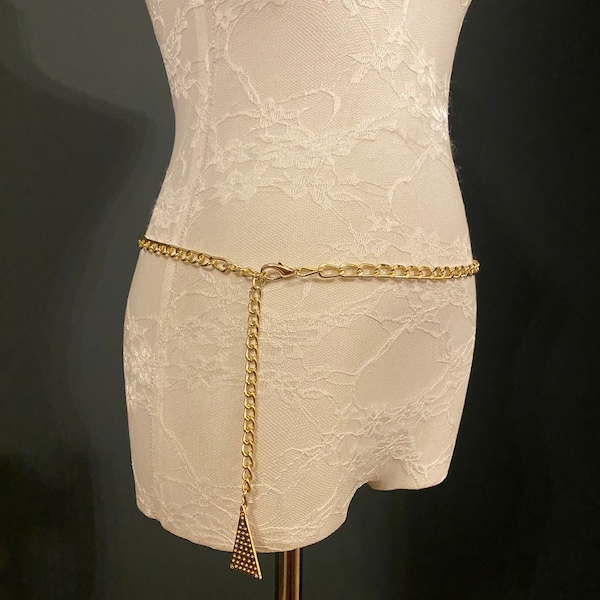 Gold Chain Belt Etsy