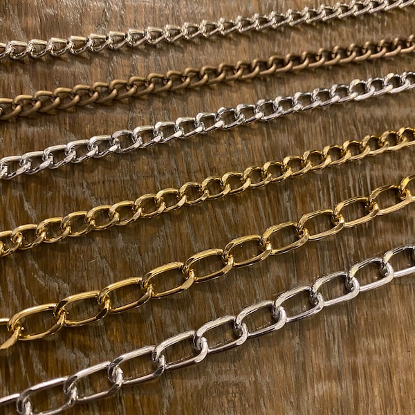 Metal Chain, Light Weight Chain, Aluminium Chain, Gold, Silver, Strong chain