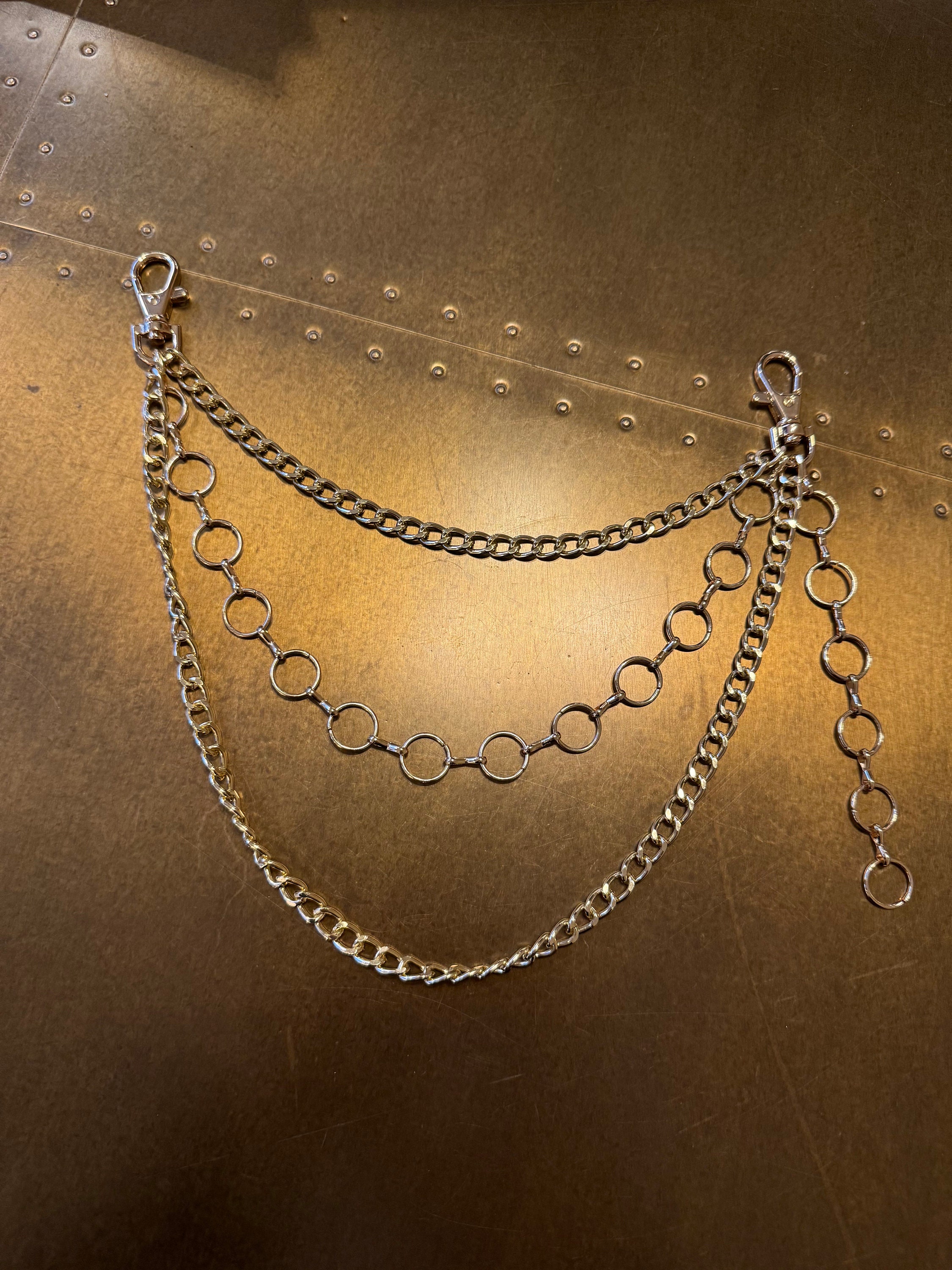 Layered Jeans Chains, Street Fashion, Hip Hop, Size Selection