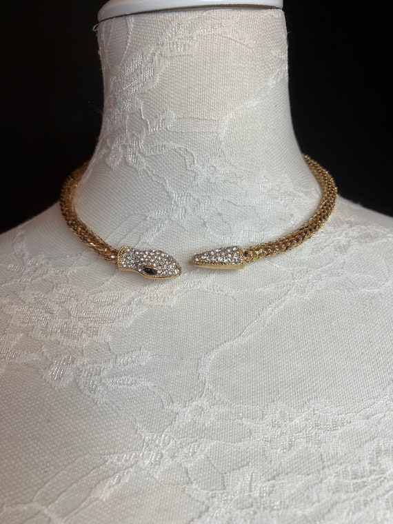 Andelaisi Collana Girocollo Serpente Stratificato Stile Boho - Ciondolo Serpente Punk In Lega Argento - Donna - 2