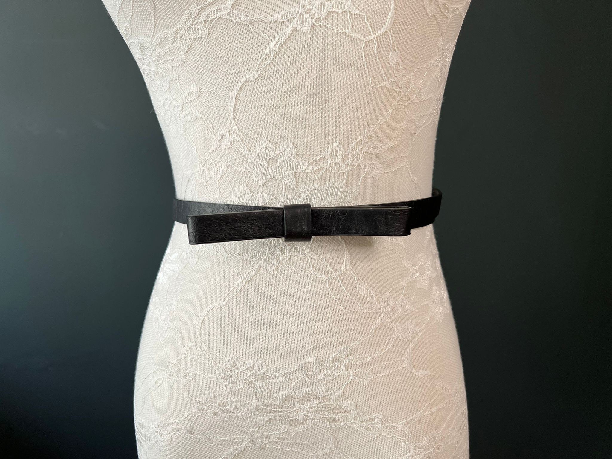 Bohend Wide Waist Belt Black Dress Belts Solid Color Retro Self Tie Dress  Belt for Women and Girls