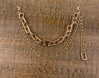 Jeans Chain, Gold Jean Chain, Fashion, Chain, FAN Design, Bag Chain, Gift, Gold Light weight Chain, Accessory