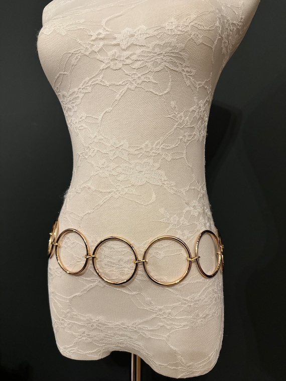 Rose gold chain hot sale belt