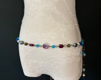 Signed Danielle Gemstone Link Adjustable Length Belt  display picture 1