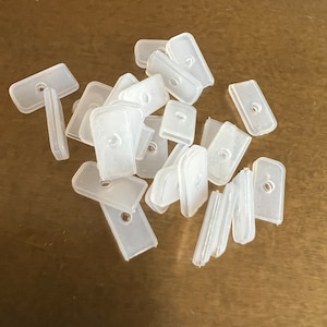 20 pezzi, 6 mm, 8 mm tappi terminali in gomma per disossamento, tappi terminali bianchi, tappi terminali di qualità per disossamento