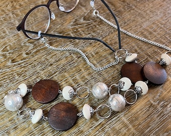 Glasses chain, Spectacles Chain, Beaded glasses chain, silver, gold, men’s, ladies, children’s, handmade