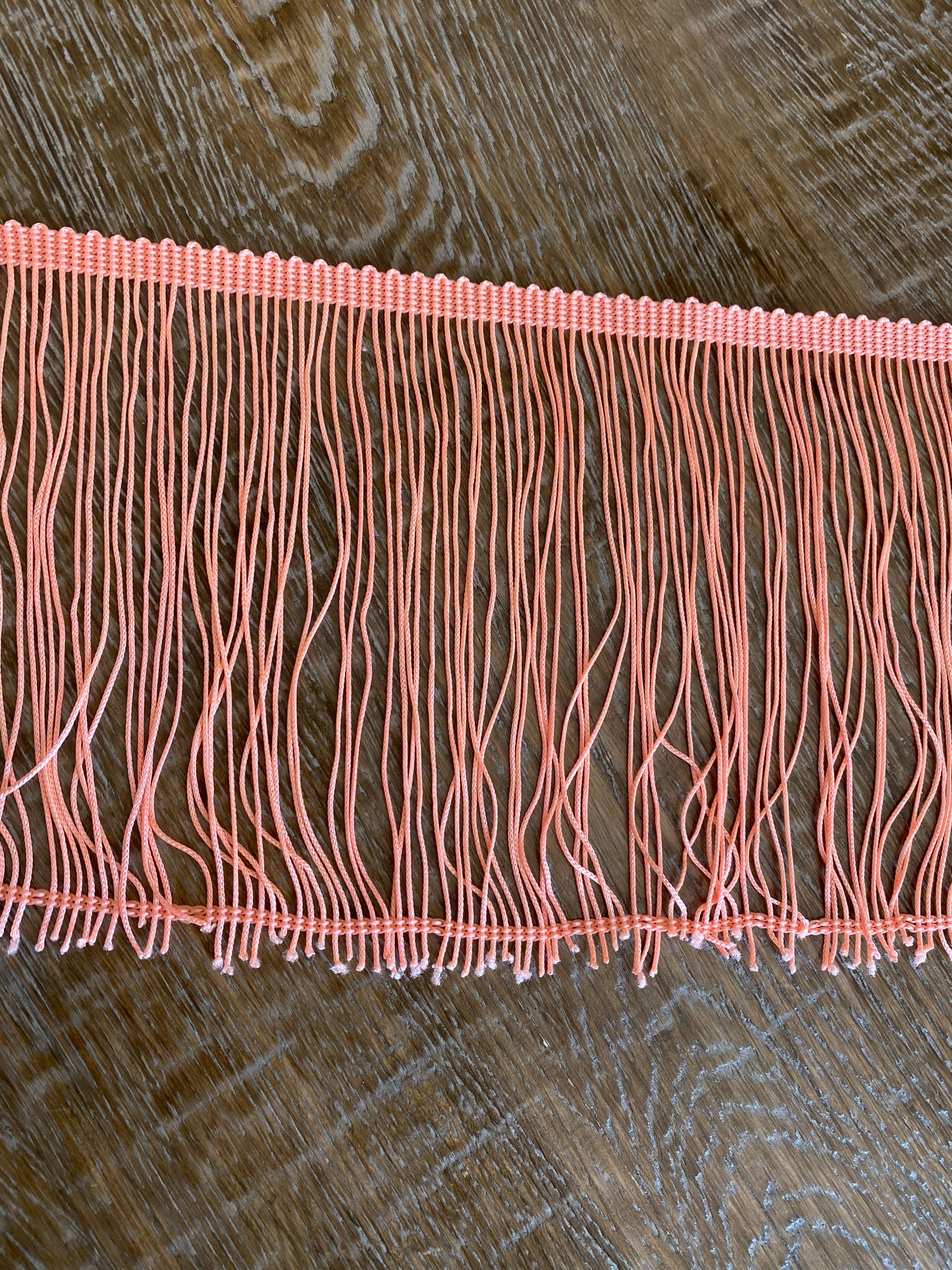 FASHEWELRY 10 Yard Chainette Fringe Trim - 150mm Wide Indigo Polyester Tassel Braid For Sewing, Costumes & Decor