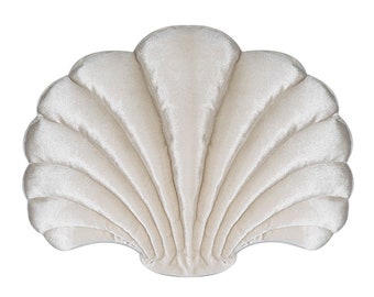 velvet shell cushion