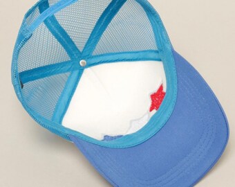 USA Trucker Hat, Chenille Patch Trucker Hat, 4th of July