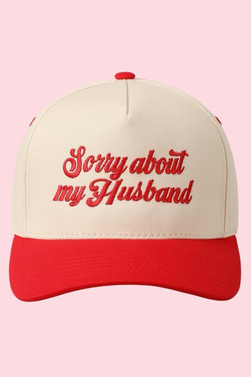 Cute Trucker Hats For Women Sorry About My Husband Hat Trucker Hat
