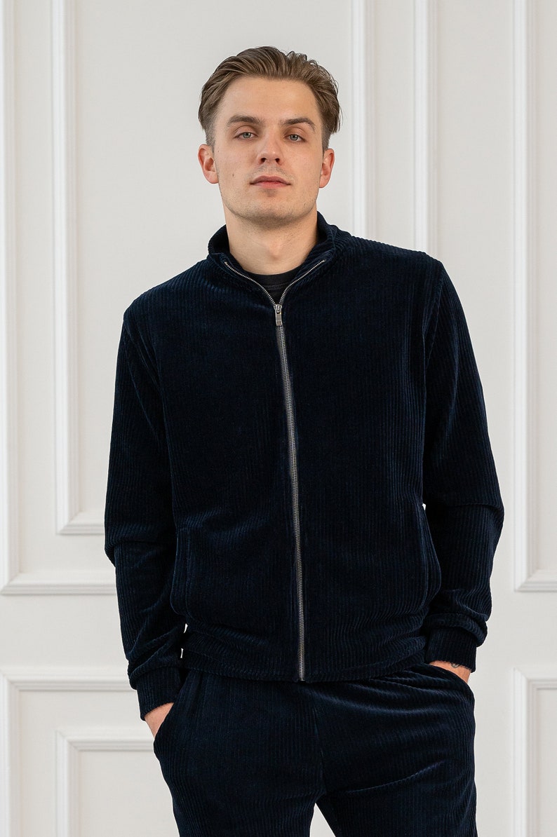 Velour Tracksuit, Velour Men Leisure Set, Streetwear, Velvet, Two Piece